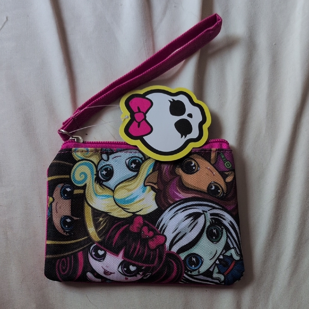 Monster High Pink Wristlet Pouch